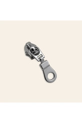 Donut Zipper Pull, Silver Finish - 1pk